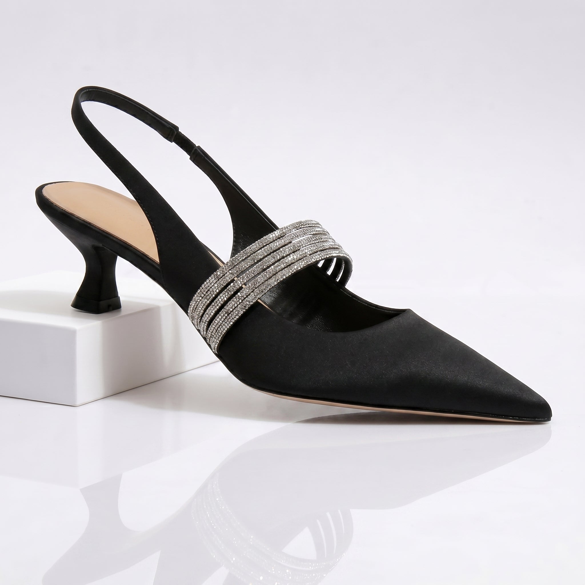 Harlow | Tacones de Gato de Cristal