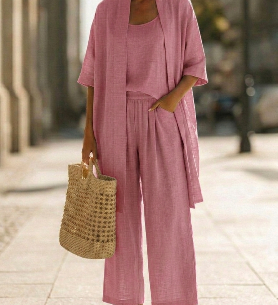 Isa | Conjunto de Tres Piezas Elegante y Sin Esfuerzo
