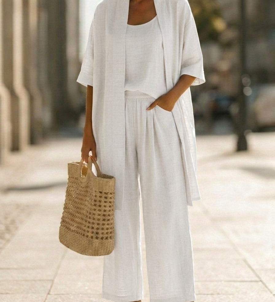 Isa | Conjunto de Tres Piezas Elegante y Sin Esfuerzo