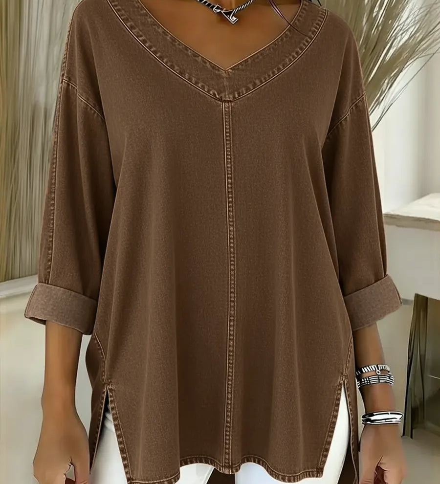 Lucy | Top de Denim Elegante