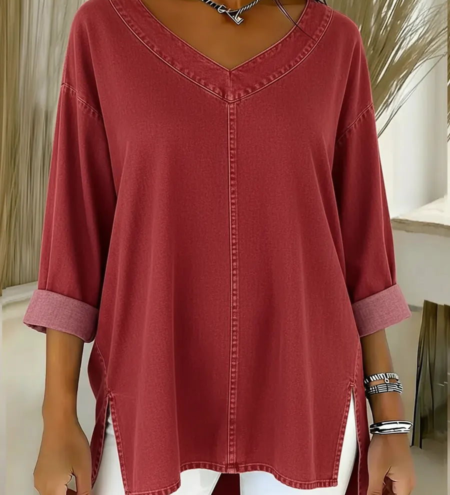Lucy | Top de Denim Elegante