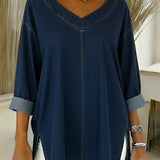 Lucy | Top de Denim Elegante
