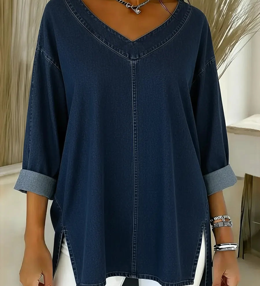 Lucy | Top de Denim Elegante