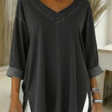 Lucy | Top de Denim Elegante
