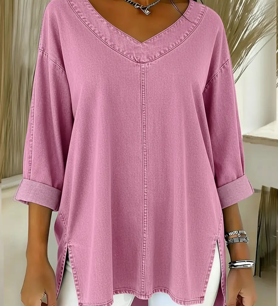 Lucy | Top de Denim Elegante